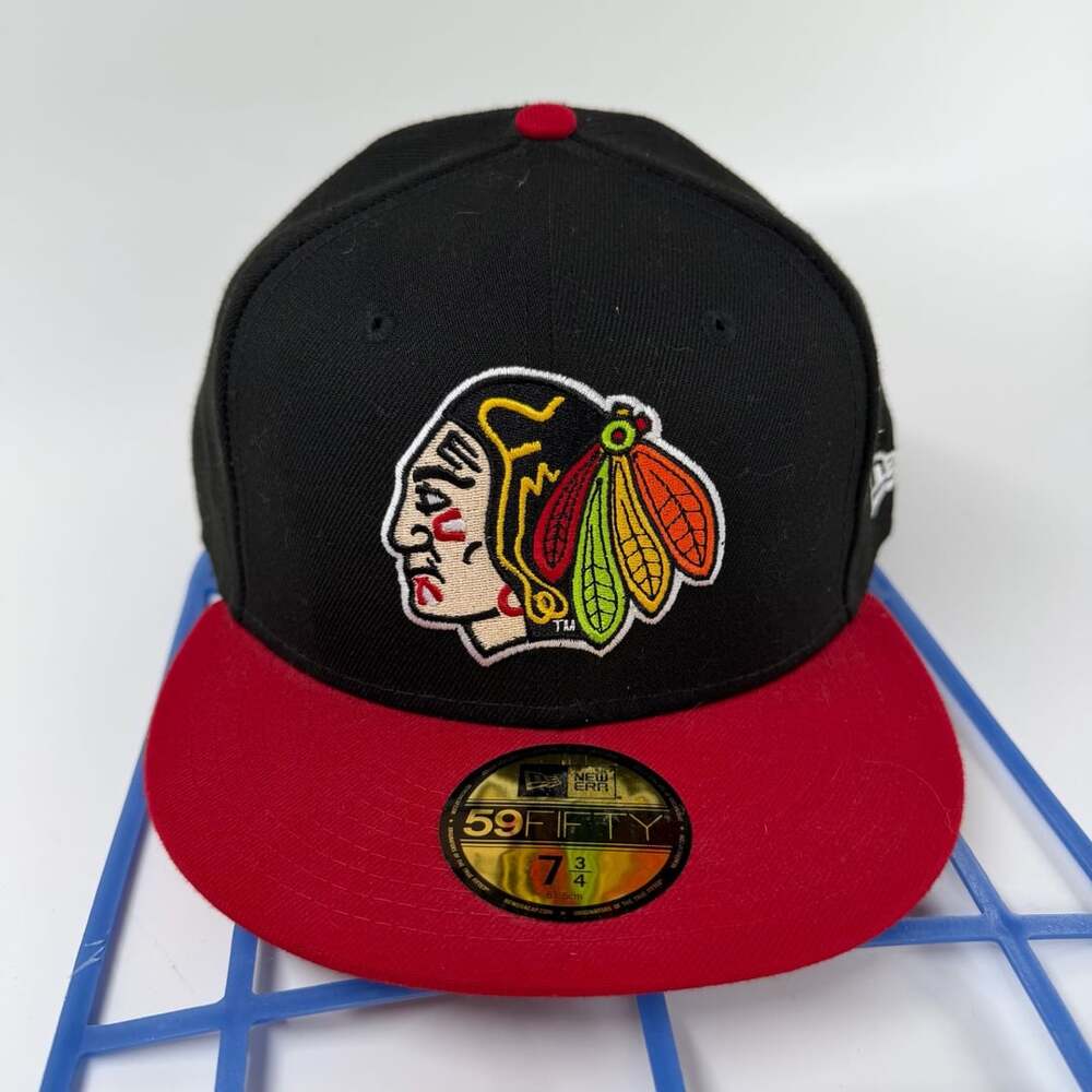 New Era Chicago Blackhawks 59Fifty Size 7 3/4 Fitted Hat